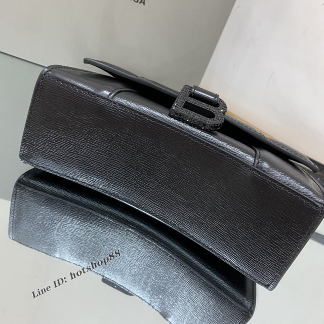 Balenciaga專櫃爆款手搓紋鑽扣xs號手提包 巴黎世家Hourglass沙漏包 fyj1897